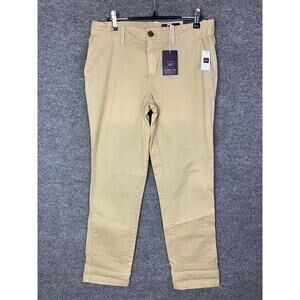New $49 Gap Tan Khakis Pants Women's‎ Size 2 Pockets